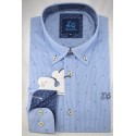 CAMISA RAYAS ESTAMPADO CACHEMIR 1641B