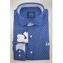 CAMISA FLORAL CUELLO ITALIANO 1665Y