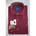 CAMISA ESTAMPADA CUELLO ITALIANO 1670L