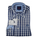 CAMISA CUADRO MARINO 11039B