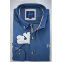 CAMISA DENIM INDIGO 1602C